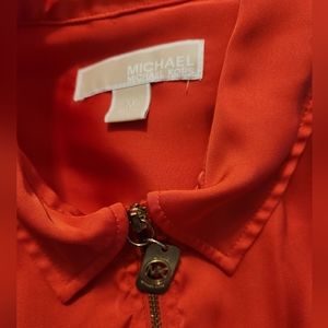 Magenta Michael Kors Zip Up Top